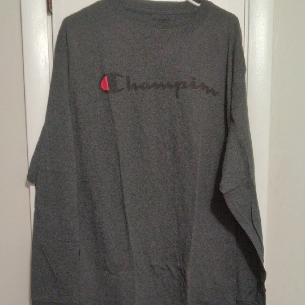 Champion Charcoal Long Sleeve Tee